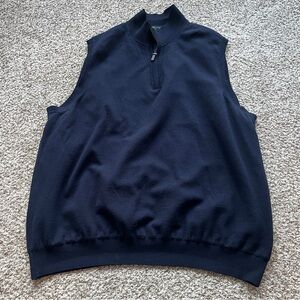 Fairway & Greene vintage wool knit golf vest XXL